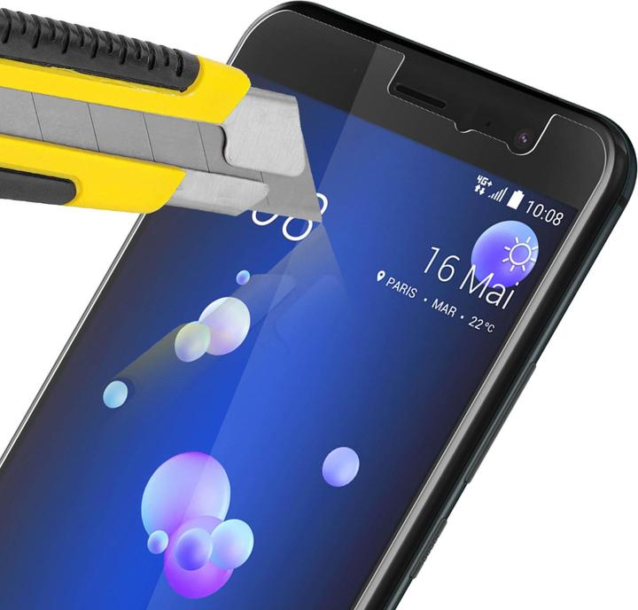 Actual product image Avizar Crystal clear film, glass screen protector (2 Piece, HTC U11)