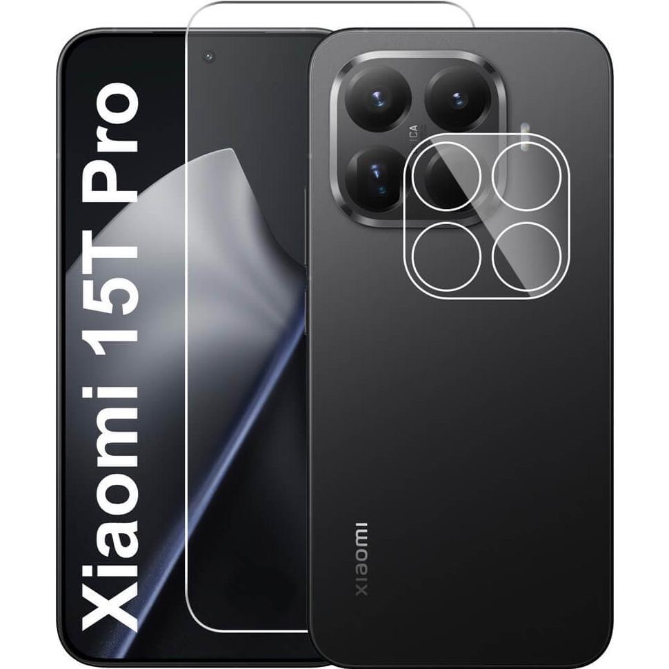 Cover-Discount Xiaomi 15T Pro - Set Panzerglas Display und Kamera (2 pz., Xiaomi 15T Pro), Pellicola protettiva smartphone, Trasparente
