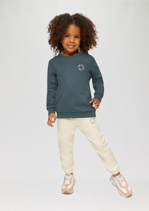 Immagine prodotto S.Oliver Sweatshirt Unisex Sweatshirt mit Rippbündchen und kleinem Print-Detail (92)