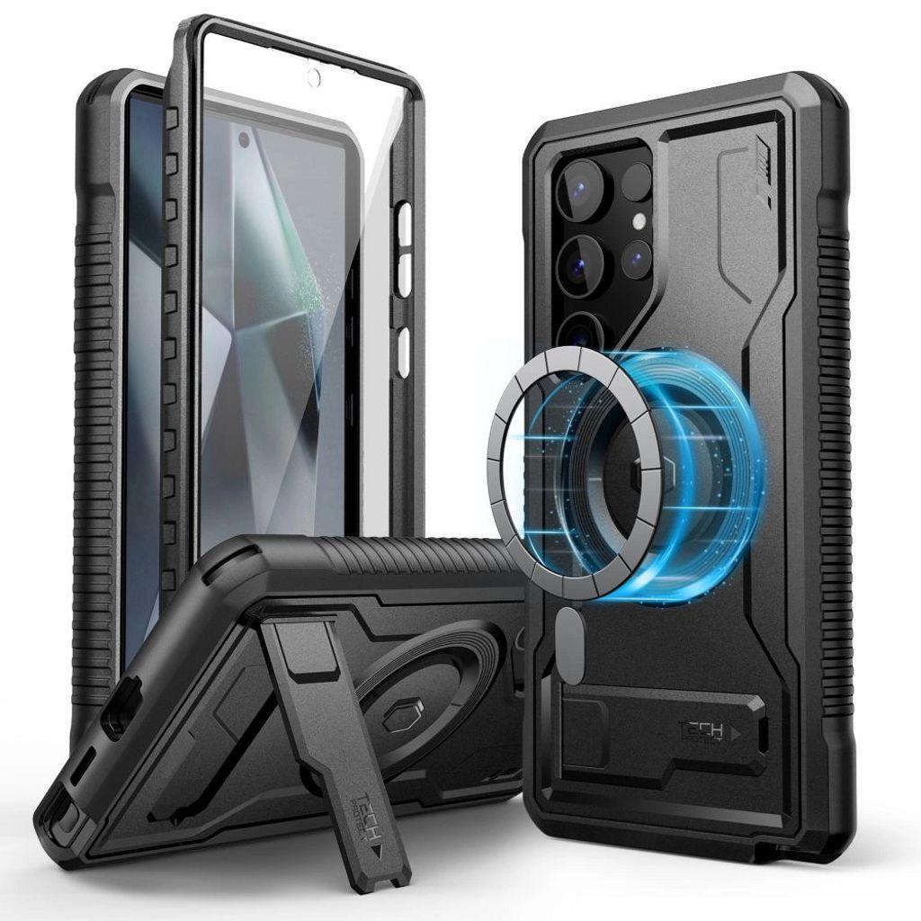 Tech-Protect Magsafe Case (Samsung Galaxy S24 Ultra), Smartphone Hülle, Schwarz