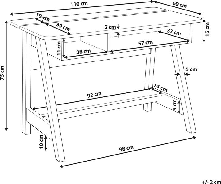 Actual product image Beliani Jackson (110 x 60 x 75 cm)