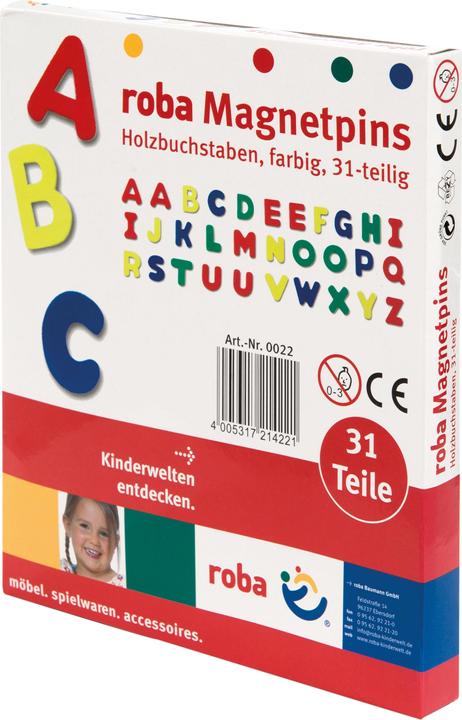 Immagine prodotto Roba lettere magnetiche in legno (31x)