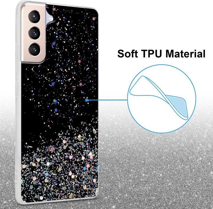 Produktbild Cadorabo TPU Cover funkelnder Glitter (Samsung Galaxy S21+)