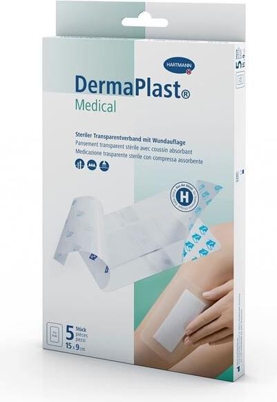 Produktbild DermaPlast Medical Transparentverband 15x9cm 5 Stk (5 x)