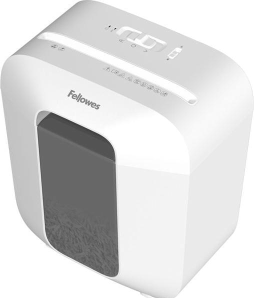 Produktbild Fellowes Powershred LX25 Aktenvernichter mit Partikelschnitt P-4, 4 x 37 mm, bis 6 Blatt, weiss (Partikelschnitt)