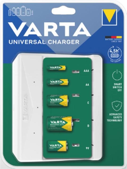 Produktbild Varta Universeller Akkuladegerät (9V Block, AA, AAA)