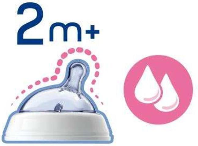 Productafbeelding Chicco Babyfles NATURAL FEELING PP Teat Silicone Medium Flow BLAUW 2m+ (250 ml)