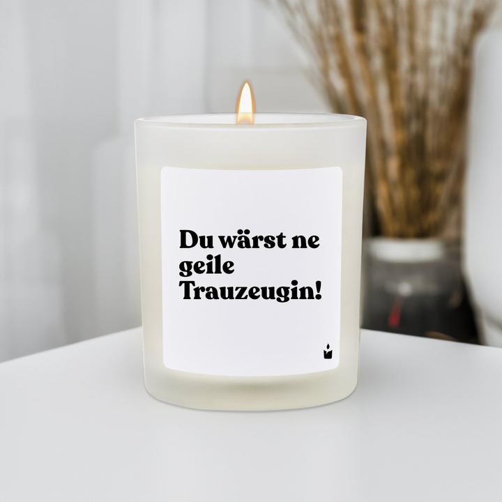 Image du produit Chatty Candles Duftkerze Woody Du wärst ne geile Trauzeugin!