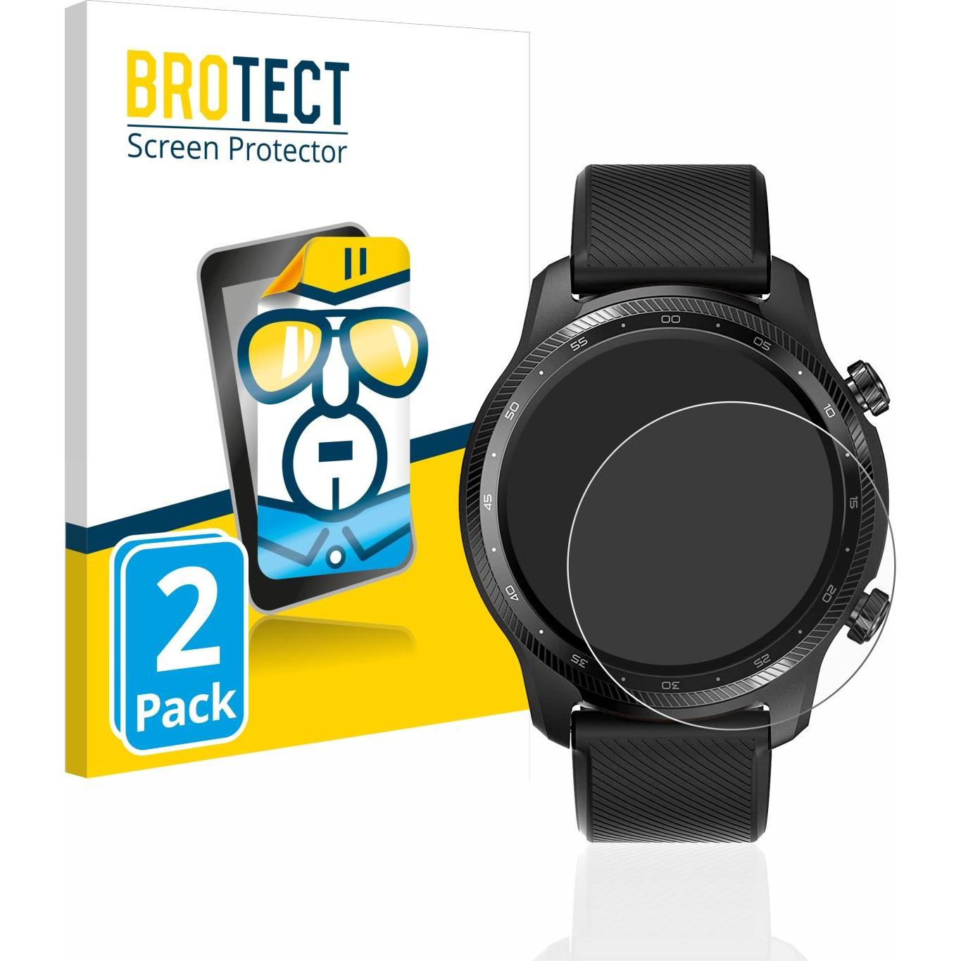 BROTECT Schutzfolie Displayschutz Klar, Smartwatch Schutzfolie, Transparent