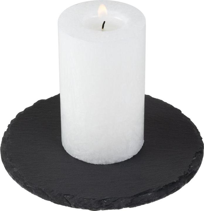 Actual product image Cocon Kerzenuntersetzer Ø 15 cm, Schiefer, Schwarz, Detailfarbe