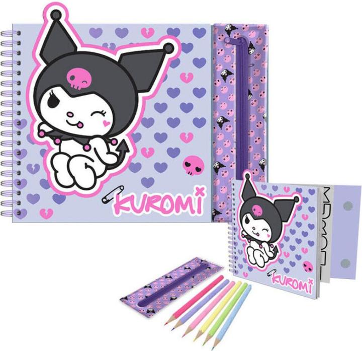 Produktbild Hello Kitty Kuromi Malbuch