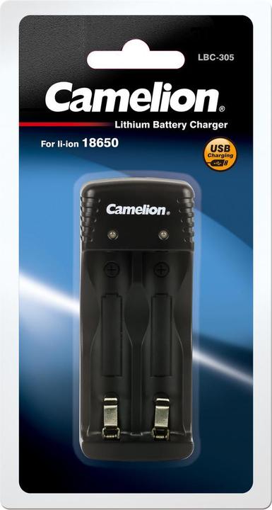Produktbild Camelion Ladegerät inklusive Micro USB Ladekabel passend für 1 oder 2 Li-ion Akku 18650er (Ladegerät ohne Akku)
