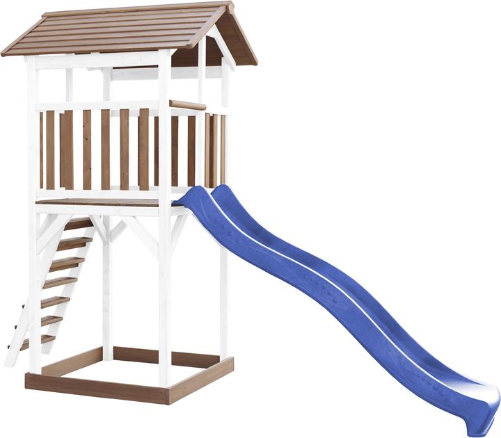 Immagine prodotto Axi Torre da gioco Beach Tower marrone/bianco - scivolo blu