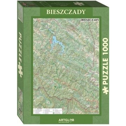Artglob Puzzle 1000 - Touristenkarte von Bieszczady (1000 Teile) (428552)