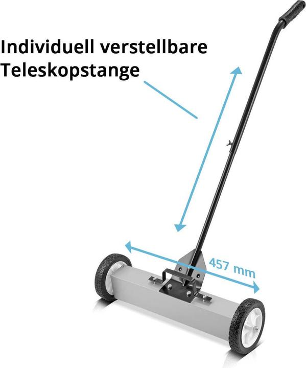 Actual product image Stahlwerk Magnetic floor sweeper MBK-18 ST with 457 mm width 15 kg capacity