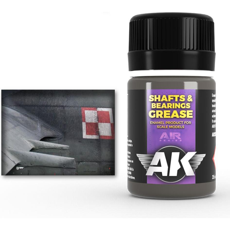AK Interactive, Künstlerfarbe + Bastelfarbe, Grease Shafts & Bearings (35 ml)