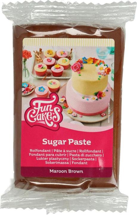 FunCakes Pasta di zucchero - Marrone marroncino - 250gr (1 x)
