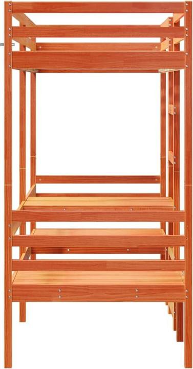 Produktbild vidaXL Hochbett mit Schreibtisch & Stühlen (80 x 200 cm)