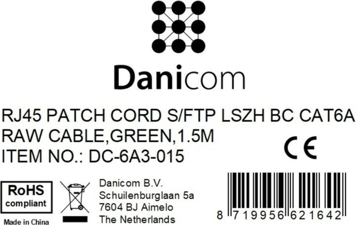 Produktbild Dsit CAT 6a Netzwerkkabel LSOH (CAT6a, 1.50 m)