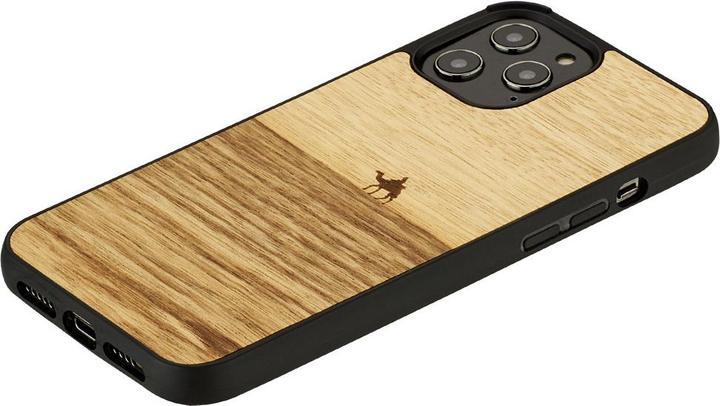 Produktbild Man.Wand &WOOD case for iPhone 12/12 Pro terra juodas (Apple iPhone 12, Realme 12 Pro+)