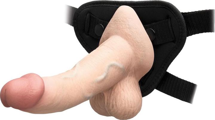 Actual product image Earthly Body Slipskin Realistic Silicone Dildo 8 Inch Curved Cream