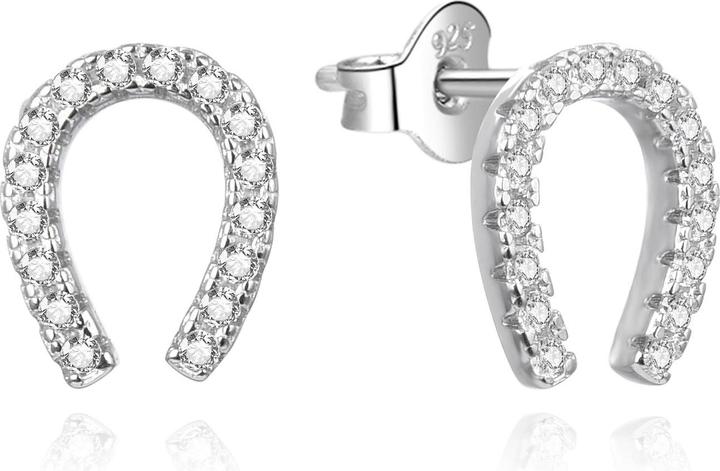Produktbild Agato Silver stud earrings Horseshoe AGUP3479 (Silber)