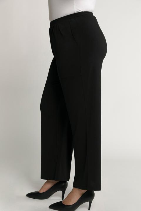 Produktbild Ulla Popken Hose, Jersey, weites Bein, Elastikbund (58, 60)