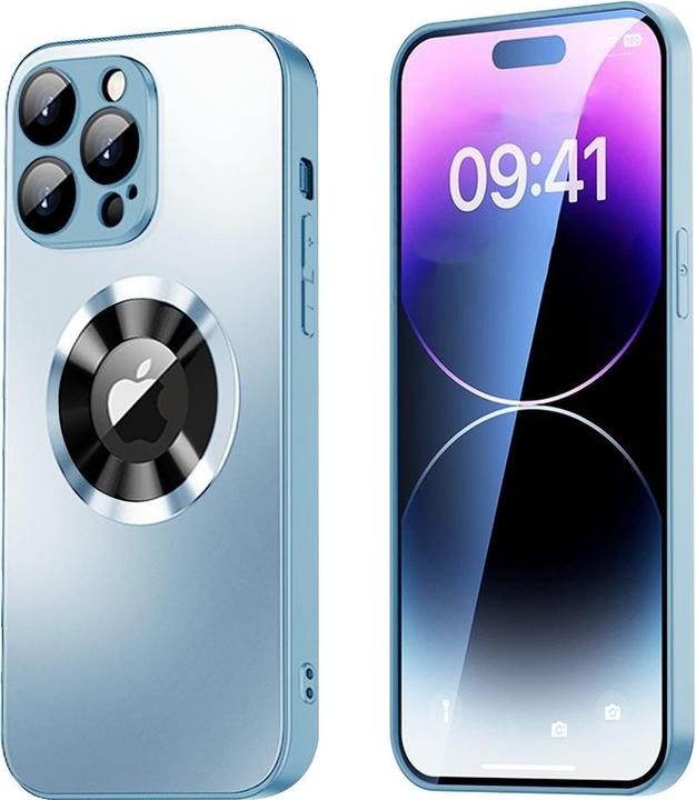 Produktbild SIGN Magnetic Case for iPhone 15 Pro Max with lens protection and logo view - blue (Apple iPhone 15 Pro Max)