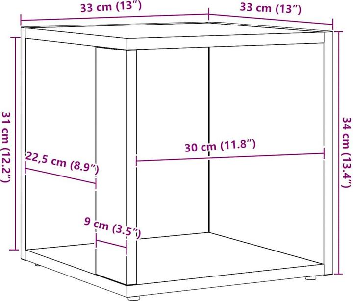 Produktbild vidaXL Beistelltisch