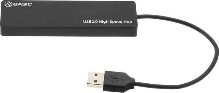 Produktbild Tellur Basic USB Hub, 4 ports, USB 2.0 black (USB-A, 4 Ports)