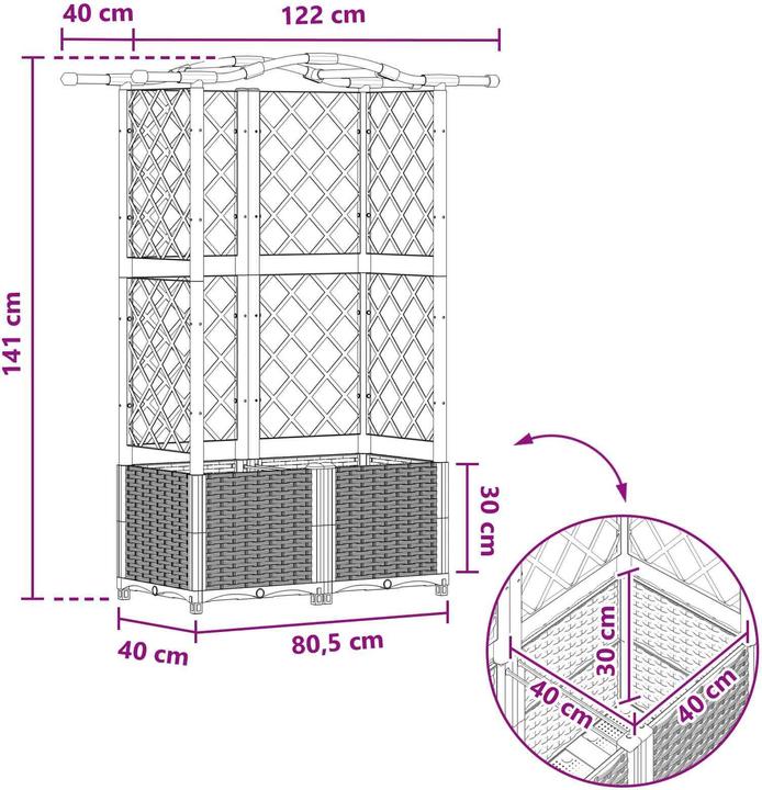 Immagine prodotto vidaXL Hochbeet