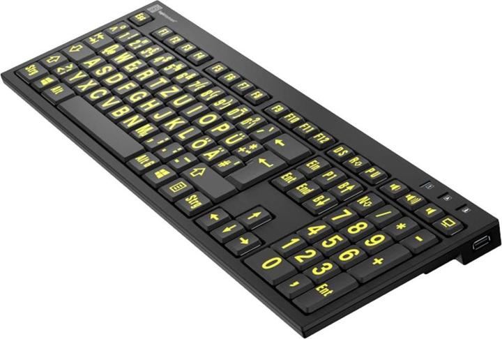 Produktbild Logickeyboard XL Print PC Slim Line NERO (DE, Kabelgebunden)