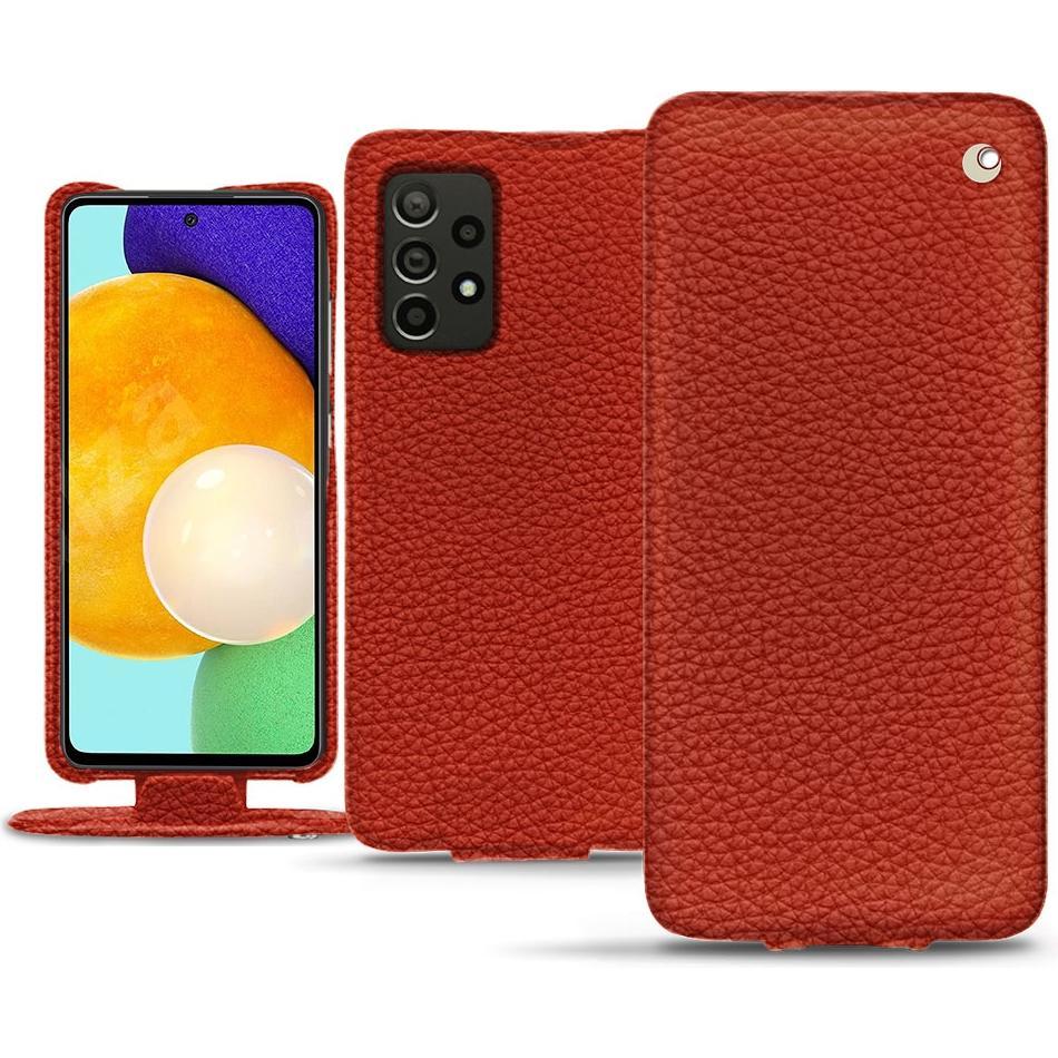 Thumbnail - Noreve Lederschutzhülle vertikal (Samsung Galaxy A52), Smartphone Hülle, Orange