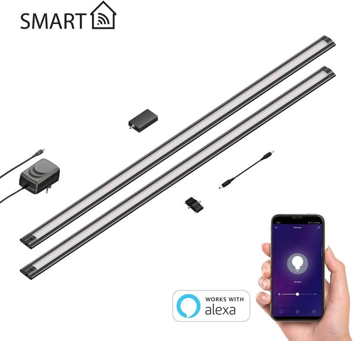 Actual product image Ledscom.de Smarte LED Unterbauleuchte SIRIS, 2er Set (963 lm)