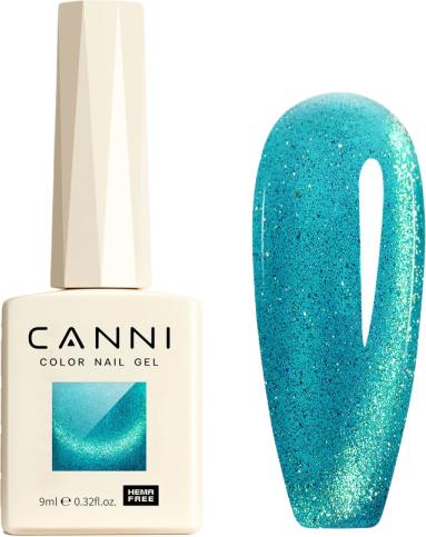 Actual product image Canni Gellack Cat Eye Hellblau/ 8027 UV/LED (8027 Light blue, UV gel varnish)