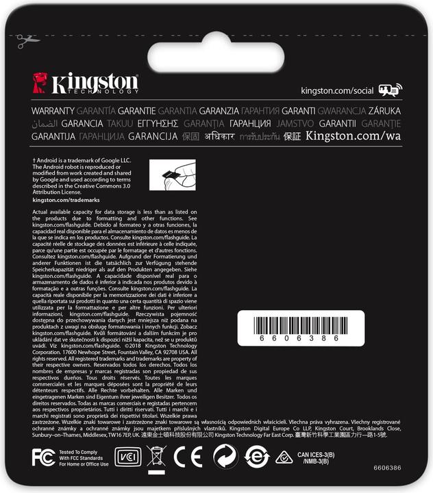 Produktbild Kingston Canvas Go (128 GB, microSDXC, U3, UHS-I)