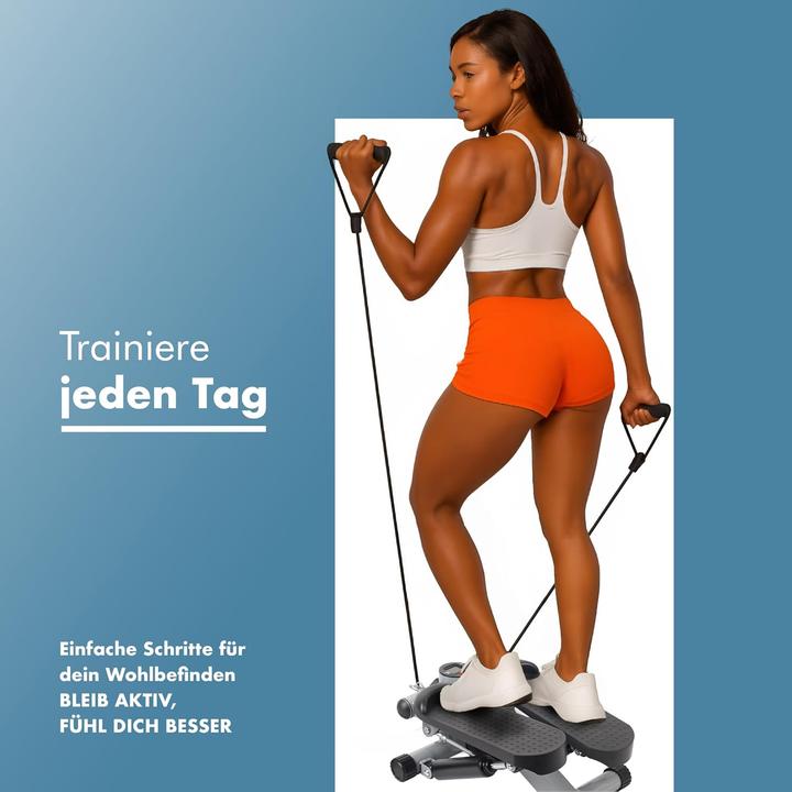 Produktbild Portentum Mini Stepper mit Widerstandsbändern & LCD-Display