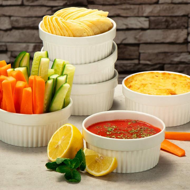Produktbild Com-four 6 Stück Souffléförmchen (11 cm)