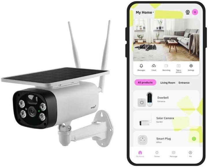 Produktbild Omajin Netzwerkkamera OMA-OSC-01-EU Solar/Akku/HD/Alarmsystem (1920 x 1080 Pixels)