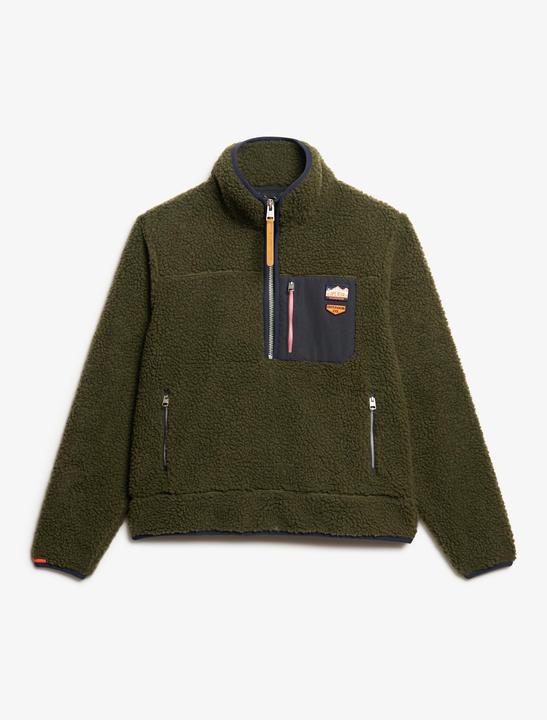 Produktbild Superdry Vintage Retro Fleecepullover mit halblangem Reissverschluss (S)