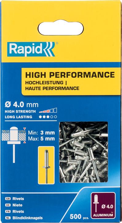 Produktbild Rapid Universal Blindniete Ø 4,0 x 8 mm