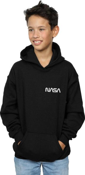 Immagine prodotto Nasa Modern Logo Chest Felpa con Cappuccio Ragazzi (140, 146)
