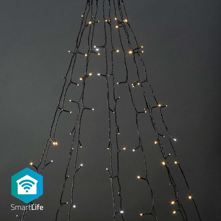 Actual product image Nedis SmartLife Decorative LED | Wi-Fi | Warm to Cool White | 200 LED's | 10 x 2 m | Android™ / IO (2 m)