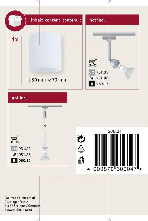 Produktbild Paulmann DecoSystems Schirm Zyli