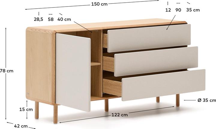 Produktbild Kave Home Anielle (42 x 150 cm)