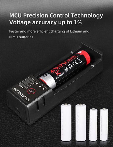 Immagine prodotto Klarus Caricabatterie K1-PRO con porta USB (1 pz., Caricabatterie senza batteria)