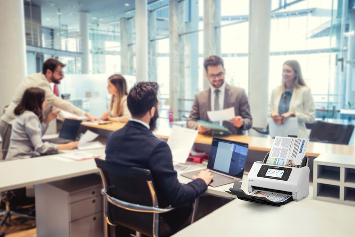 Produktbild Epson Workforce Dokumentenscanner DS-800WN (USB, Ethernet, USB Host)