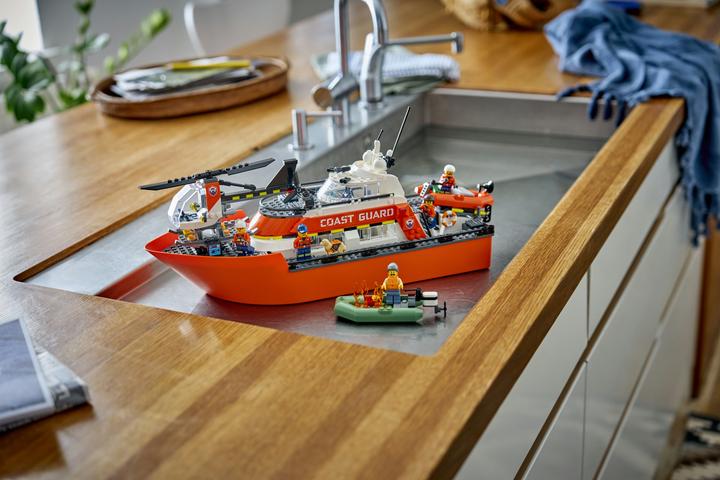 Image du produit LEGO Rettungsboot der Küstenwache mit Hubschrauber (60504, LEGO City)