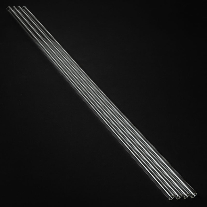 Produktbild Alphacool Eisrohr 13/10mm Hard-Tube Acryl (PMMA) - klar, 80cm ( 4er-Set) (0.80 m, Kunststoff)