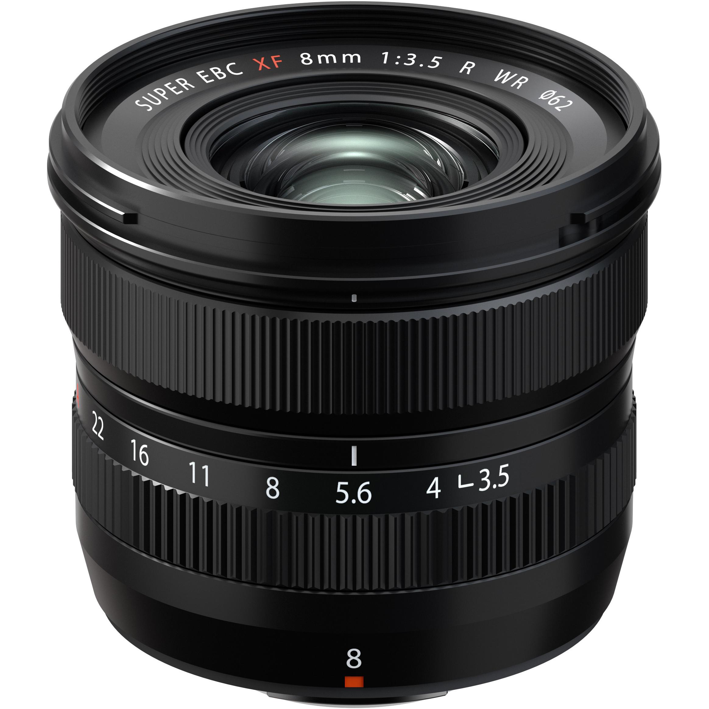 Fujifilm FUJINON XF 8mm F3.5 R WR (Fujinon XF, APS-C / DX), Objektiv, Schwarz